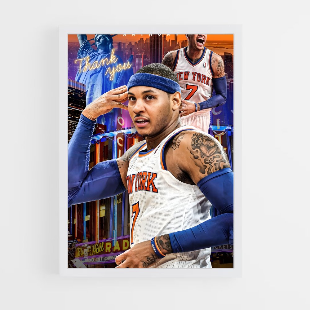 Poster Carmelo's Glory – affiche Basketball (vue 3)